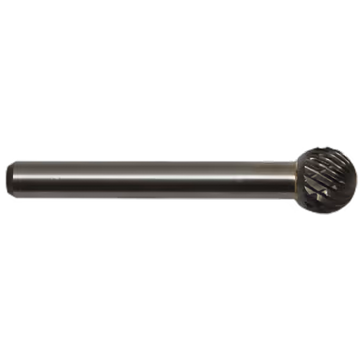 BURR TCT D ROUND BALL 10MM RHODIUS - 10 X 8MM (KUD-Z6) - 6MM SHANK