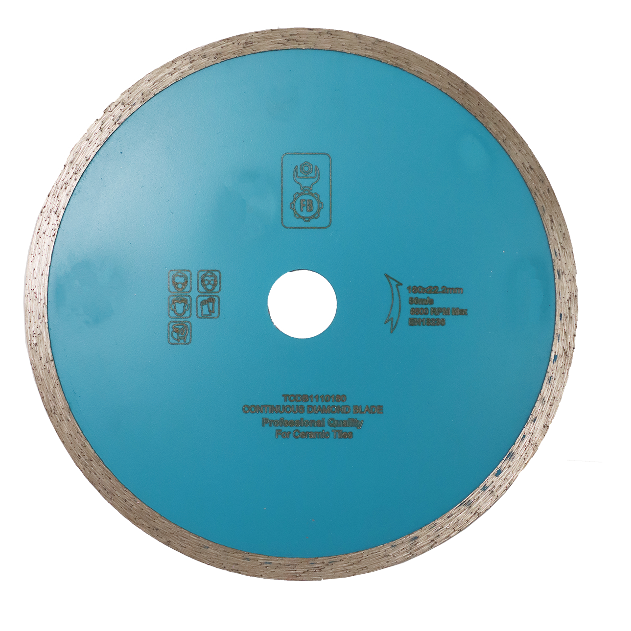 DIAMOND BLD 230MM CONTINUOUS FB - WET CUT - CERAMIC TILES/FIBREGLASS