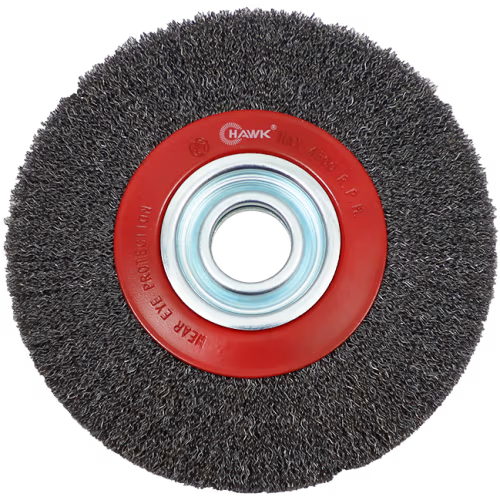 WIRE WHEEL 200 X 25MM ADJUST HAWK - ADJUSTABLE BORE - 0.3MM WIRE