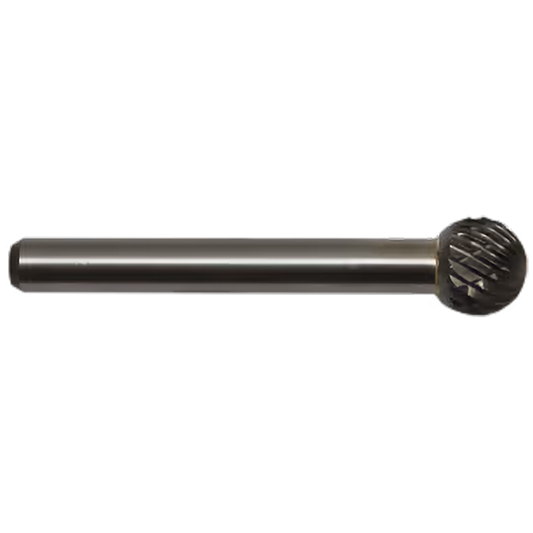 BURR TCT D ROUND BALL 10MM RHODIUS - 10 X 8MM (KUD-Z6) - 6MM SHANK
