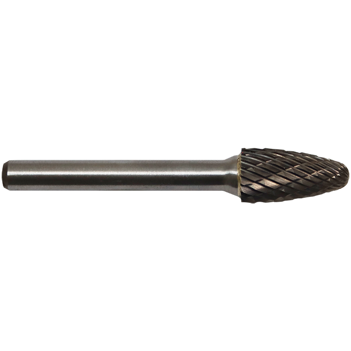 BURR TCT F ROUND TREE 12MM RHODIUS - 12 X 25MM (RBF-Z6) - 6MM SHANK