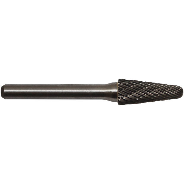 BURR TCT L TAPER B/N 12MM RHODIUS - 12 X 32MM (KEL-Z6) - 6MM SHANK