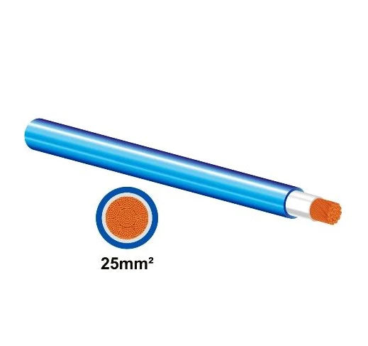 Welding Cable 25mm² Blue 6m